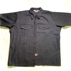 Ben Davis; dark gray/charcoal, canvas, XL button shirt